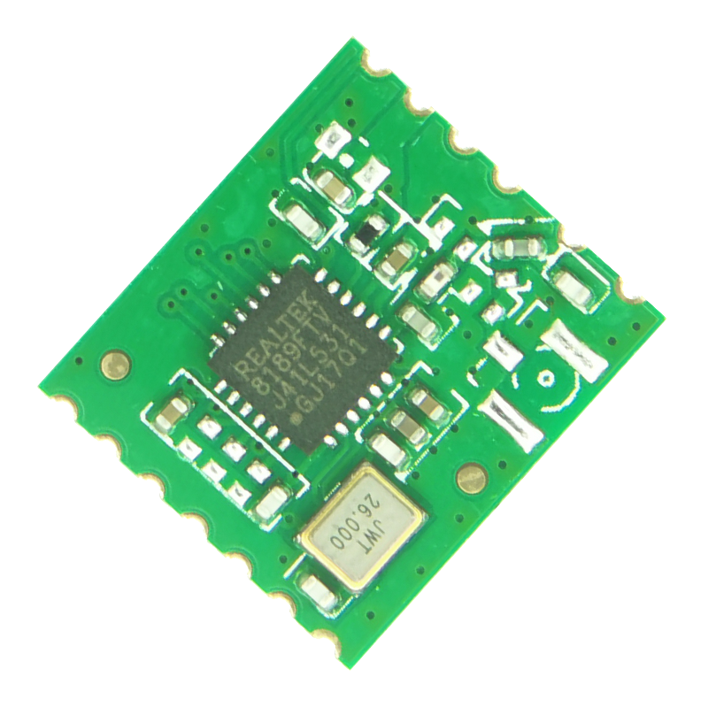 Chip: RTL8189FTV-VQ1 1T1R 2.4G 72M SDIO2.0 14.0*12.5mm