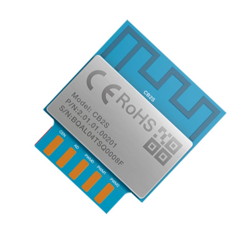 How does the Bluetooth low energy module act on the sensor?