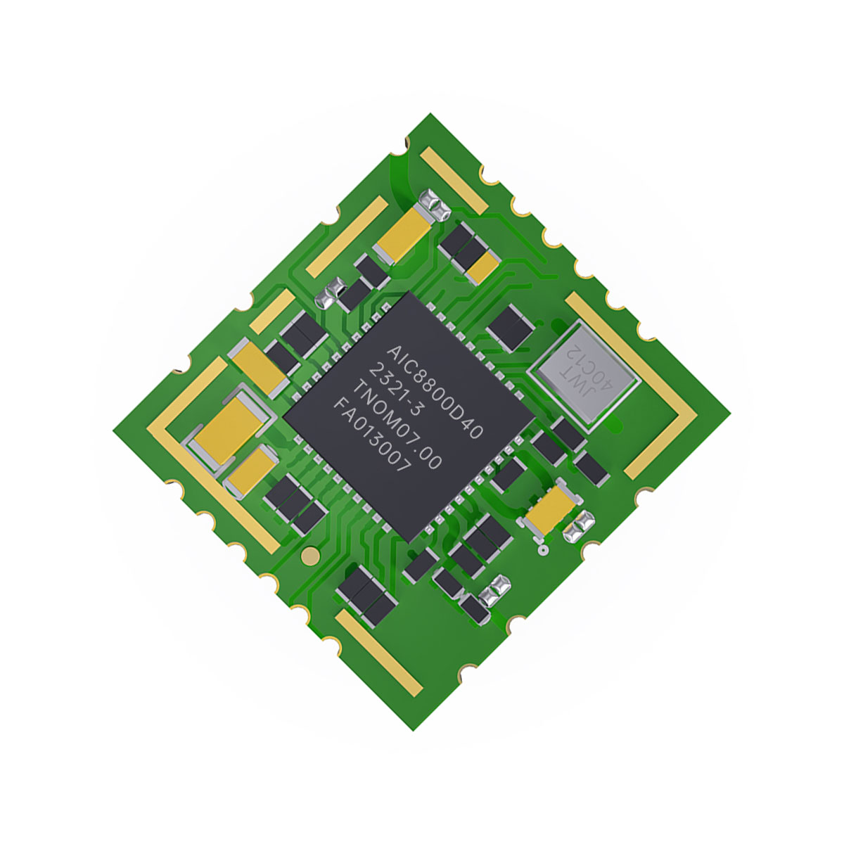Chip: AIC8800D40L 1T1R USB 2.4G+5.8G 12.2*12.9mm m