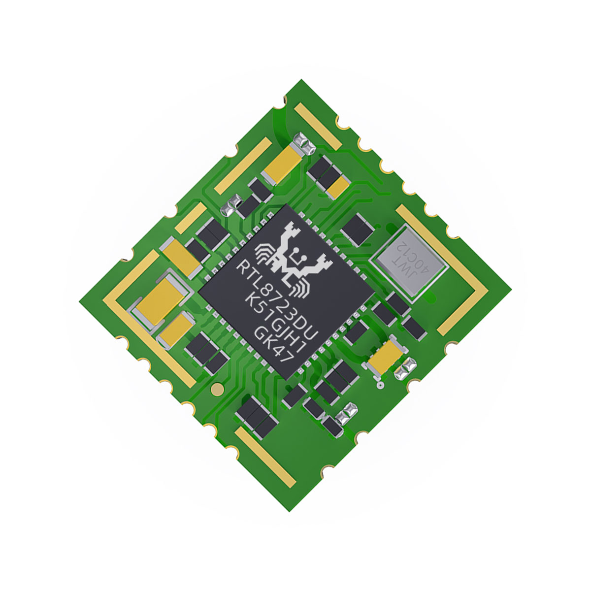 Chip: RTL8723DU 1T1R 150M 12*12mm 2.4G SDIO2.0+UAR