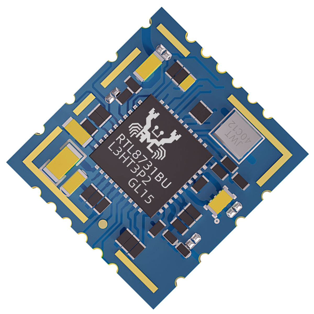 Chip: RTL8731BU 1T1R 2.4+5.8G 150M USB 12.2*12.9mm